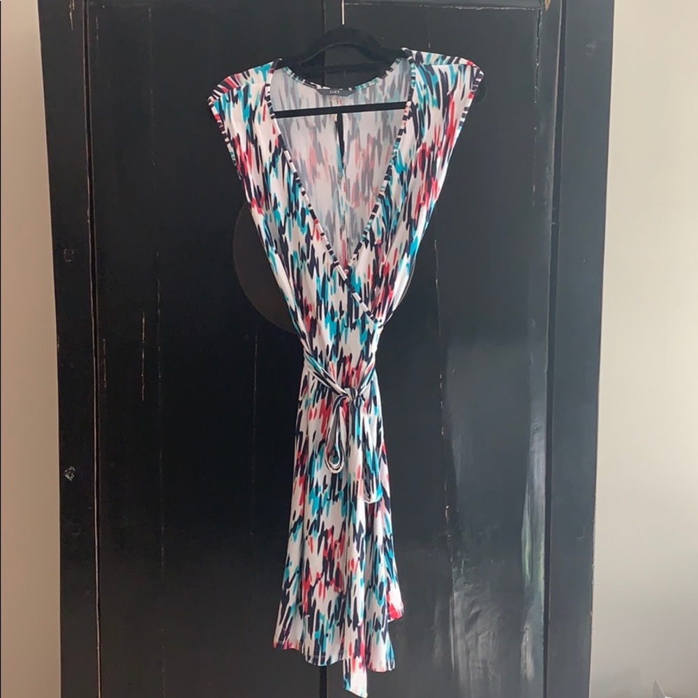 Tart multi color wrap dress